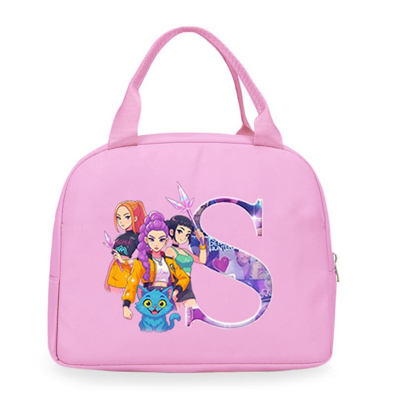 Детские Девочки Kpop Руми Зои Мира Дерпи Саджабойс С Принтом Студенческие Водонепроницаемые Сумки для Еды Ланч-бокса Повседневные Сумки
