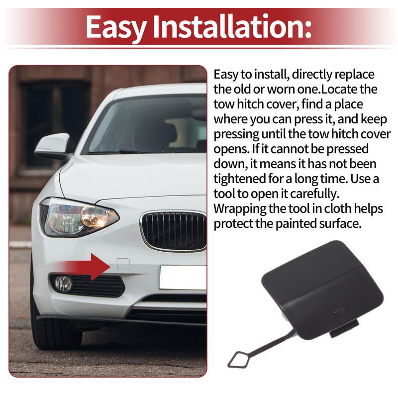 UXCELL Front Car Tow Hook Cover Cap for BMW F20 116i 118i 120i 125i No.51117292947