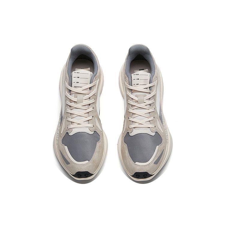 Anta Star 202 TD Comfortable Shock Absorption Non-Slip Wear-Resistant Low-Top Running Shoes Men Sneakers Gray 112135580A-5