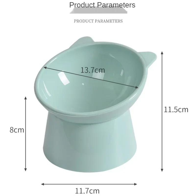 Cat Bowl High Foot Dog Bowl Neck Protector Cat Pet Food Water Anti-tip Binaural Pet Feeding Cat Accessorie Pet Dessert Bowl