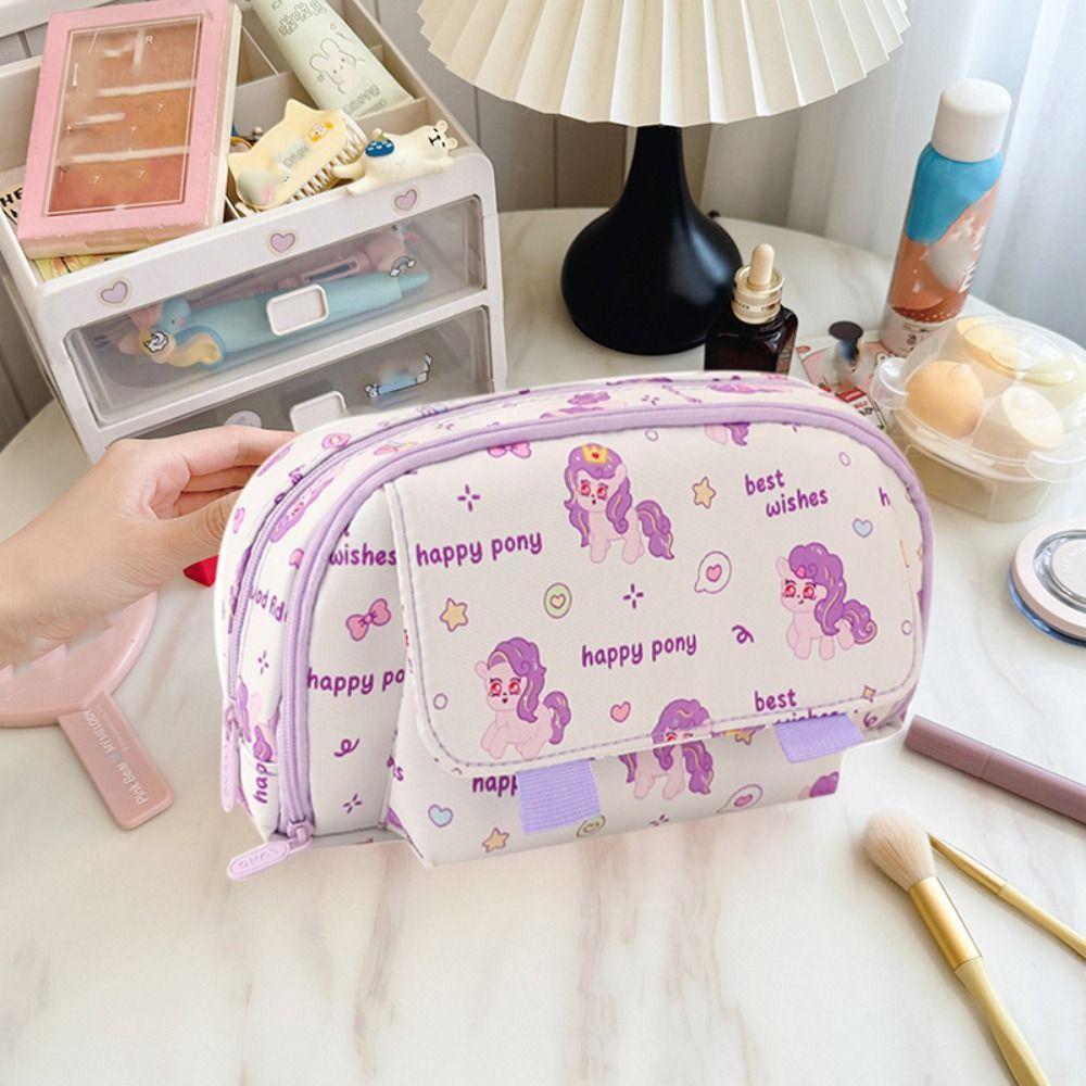 Многослойный пенал мультяшный кошелек для монет сумка для хранения ручек подарочный