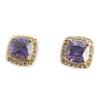 Les Trésors De Lily [M6730] - Gold Plated 'Sissi' Amethyst Earrings
