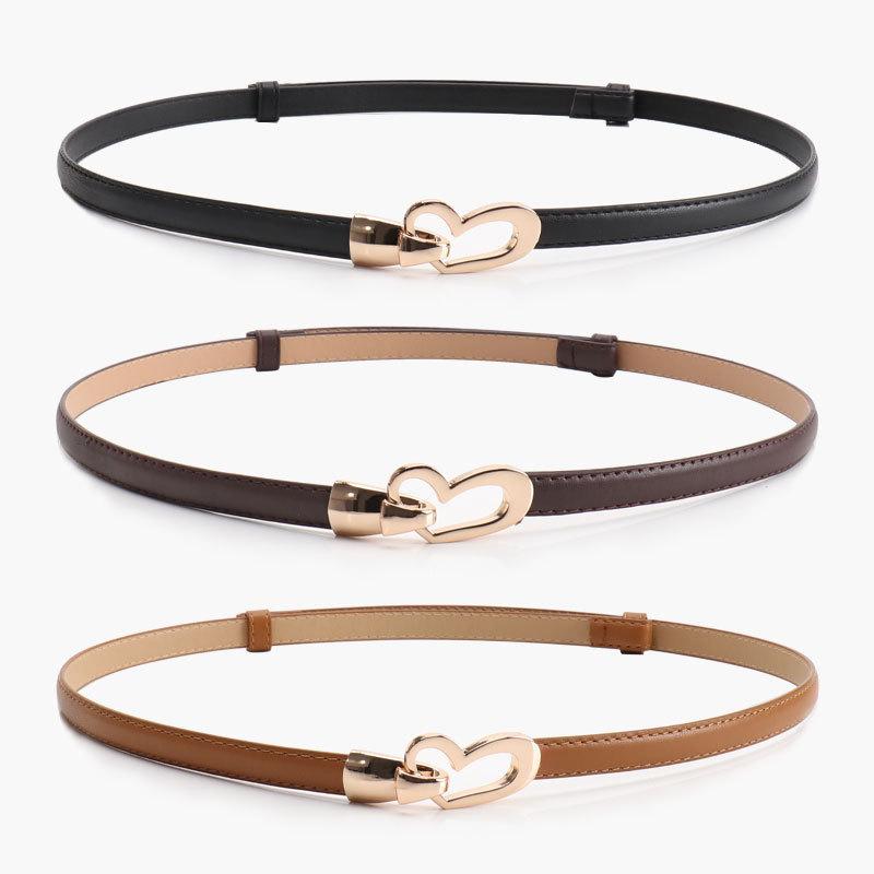 Alloy Womens Heart Waist Belt With Adjustable Pu Leather For Casual Office Looks