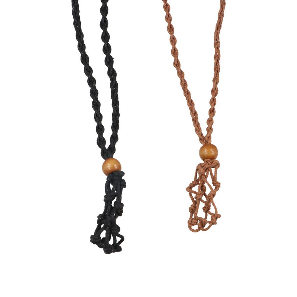 Сплетенный вручную шнур для ожерелья, плетеный шнур для ожерелья, держатель для ожерелья с кристаллами, браслет