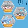 With Sound Swinging Shark Toy Plastic Swaying Fish Toys Crawling Interactive Shark Toy  Halloween