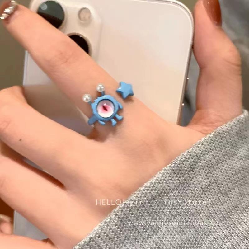 Милое детское кольцо с пандой, чувство дизайна, простой темперамент, нишевое, универсальное, сладкое, кольцо высокой ценности