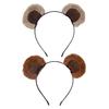 Chipmunk Ear Headband Plush Bear Ear Decor Girl Headgear Elastic Design Animal Theme Headband Makeup Headgear