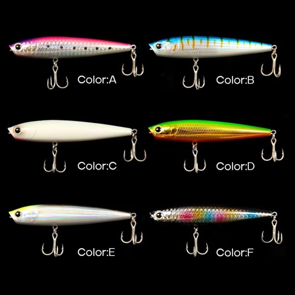 Streamline Design Floating Popper Lure Laser Coating Bass Fishing Lure  Stream Fishing