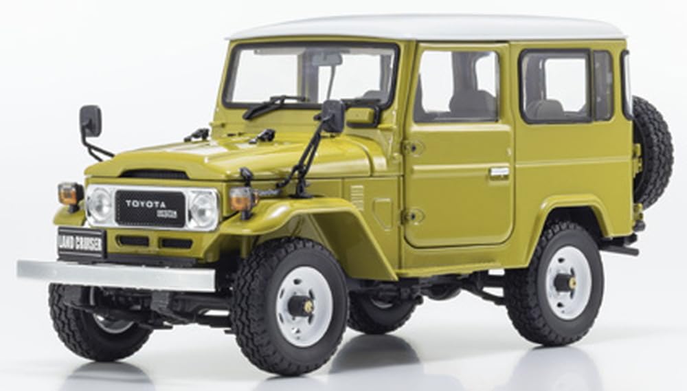 Kyosho Оригинальный фургон Toyota Land Cruiser 40, готовый продукт KS08971Y 1/18 (желтый)