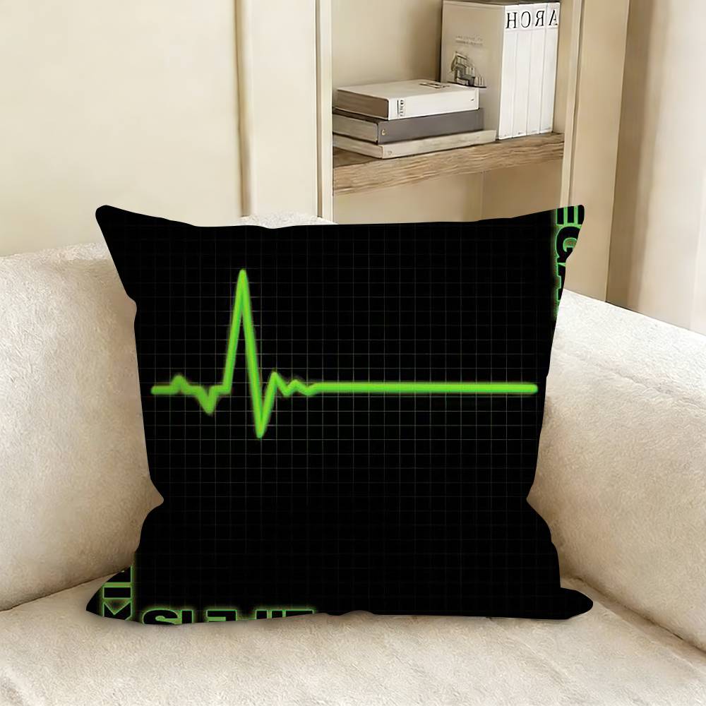 T-Type O N-Negative Pillow Cover Sofa Cushion Cover Home Room Decoration Children Gift
