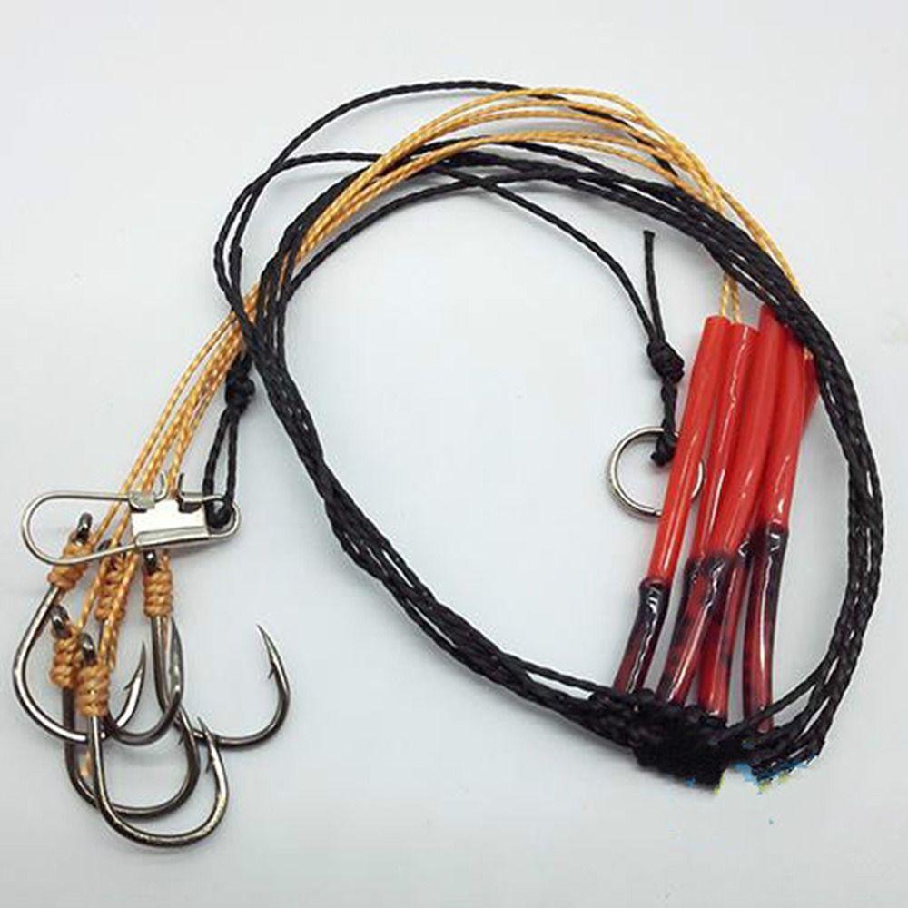1Pc 5 # -13 # Stainless Fishing Hook Sharp Barbed Anti-entanglement String Hook Anti Slip Fishing Accessories