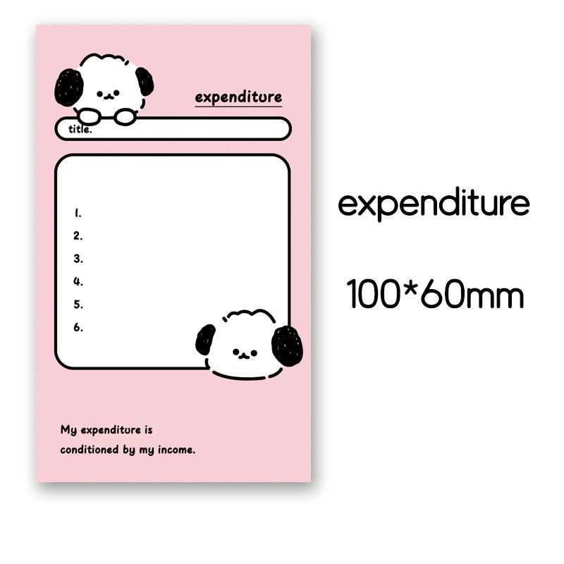 100 Sheets/pc Cartoon Memo Pad Sticky Note To Do List Check List Planner Notepad for Staff Students Stationery Journaling