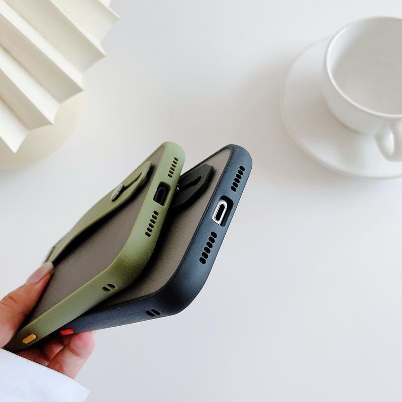 Противоударный матовый полупрозрачный чехол-браслет с эффектом кожи для iPhone Samsung Huawei Honor Xiaomi Redmi OPPO Realme Vivo Infinix Tecno