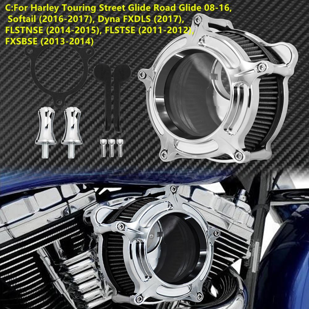Воздушный фильтр впускной хром для мотоцикла Harley Sportster XL48 Dyna FXDLS Touring Electra Road Glide Softail FLSTNSE