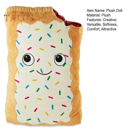 Плюшевая кукла с шоколадной крошкой из печенья, мягкая игрушка в виде животного, симпатичный дизайн сэндвича, печенья, плюшевый мишка, удобная подушка в подарок