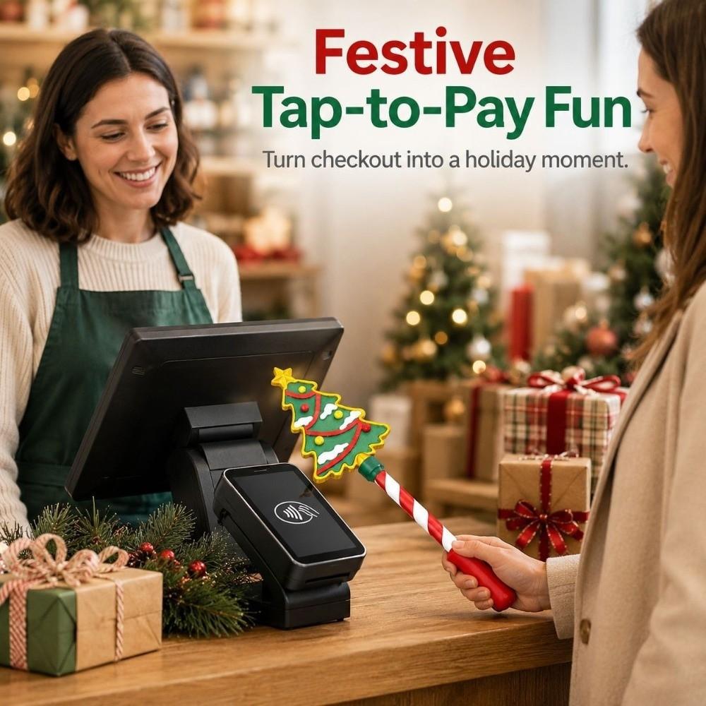 Creative 3D Print Wand Tap To Pay Portable Credit Card Holder Funny Magical Payment Holiday Party