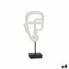 Decorative Figure Face White 19.5 X 38 X 10.5 Cm (4 Units)