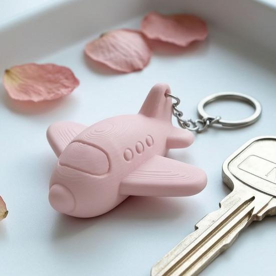 3D Печатный Брелок Самолет, Брелок Самолет, Матовый Однотонный Кольцо для Подвешивания на Машину, Подвеска-Брелок для Рюкзаков, Сумки, Декоративный Шарм, Минималистичный