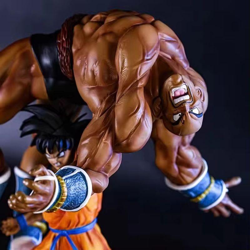 23 см Сунь Укун Поднимает На Ба Мультяшный Персонаж Dragon Ball Улучшенная Статуя Укуна На Ба Настольные Украшения. Набор игрушек-моделей из ПВХ с анимацией