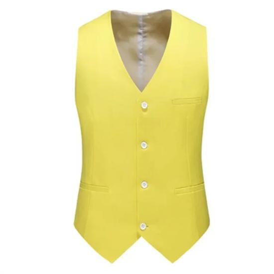 Luxury Men Wedding Suit Vests New Fashion Male Slim Solid Color Business Office Large Size Formal Suit Vest Men Gentleman