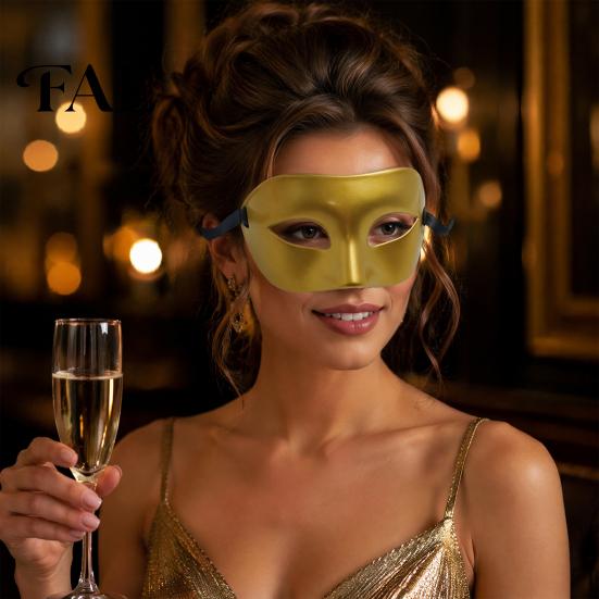 Reusable Thickened Costume Masque Masquerade for Men Women, Venetian Party Half Face Breathable Cushion Mardi Gras, Ball Proms, Halloween Vintage