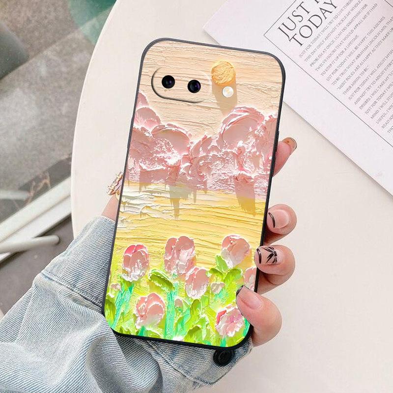 For Google Pixel 9a Case Black Silicon Soft TPU Phone Cases for Google Pixel 9a 9 A Protective Back Shells Coque Pixel9A Fundas