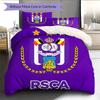 RSC Anderlecht  Узорный Комплект Постельного Белья Одеяло  Домашний Декор  Подарок (1 пододеяльник + 2 наволочки без наполнителя)