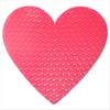 Gel Cushion with Double Honeycomb Pink [e-Trad] Pressure-dispersing Structure, Breathable, Heart-shaped, Red, GELHT-01
