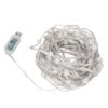 LED Curtain String Lights Remote Control 100 Lamp Beads 16 Colors Decorative String Lights for Wedding Bedroom