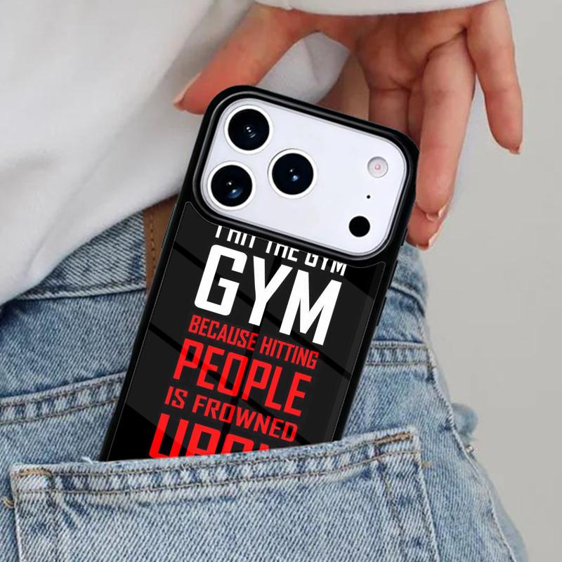 Мотивационный чехол для телефона с цитатами о фитнесе и спортзале для iPhone 17ProMax 12 13 14 15 16e 17 Pro Max Plus Air Cover