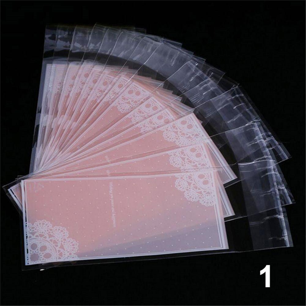 100pcs/lot Cute Bow Party Supplies Wedding Favors Lipstick Bag Gift Packages OPP Bags Plastic Pocket