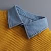 Female Sweater Sweater Inner Decorative Collar Korean Version Denim False Collar Fall And Winter Versatile Collar Casual Fashion