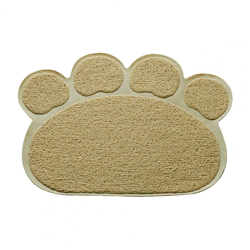 Cat Litter Mat Soft Leak-proof Non-slip Less Waste Cloth Claw Shape Cat Litter Pad Pet Litter Mat Cat Supplies