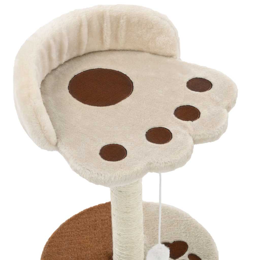 Cat Scratching Post with Sisal 40 cm Beige and Brown