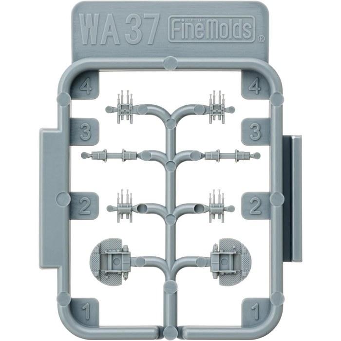 Fine Molds 1/700 Серия Nano Dread Вторая мировая война Британский флот QF 2-фунтовая зенитная пушка Пом-Пом 8-ствольная установка Пластиковые детали модели Модель корабля WA37 Серый