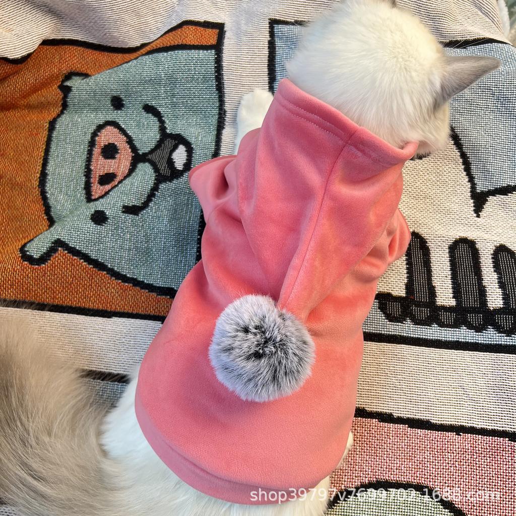 Double-layer Composite Thickened Crystal Super Soft Velvet Autumn and Winter Bipod Pet Dog Dog Clothes Cat Small Medium and Large Dog