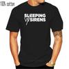 Мужская черная футболка с логотипом рок-группы Sleeping With Sirens, размер S-3XL