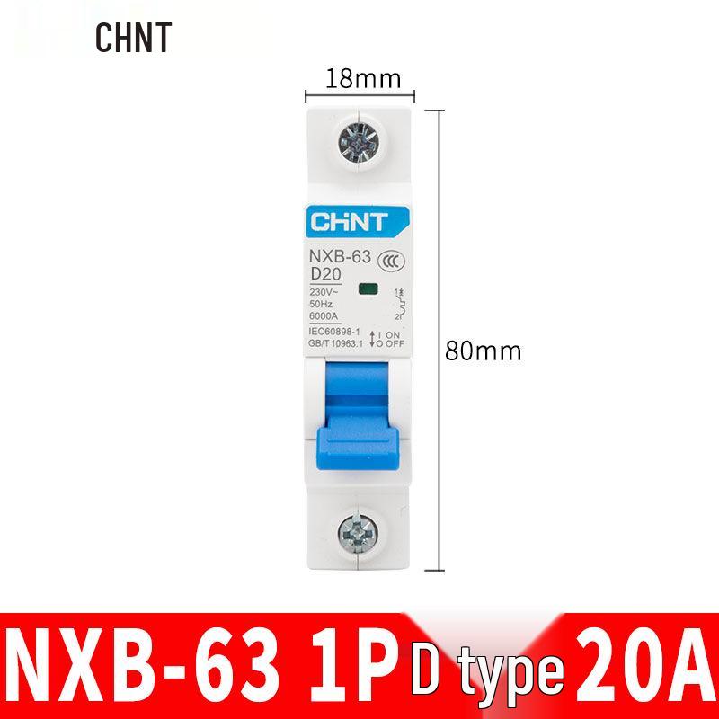 Автоматический выключатель Chint NXB: 1P, 2P, 3P, 4P Бытовой тип D Трехфазный разъединитель 380 В.