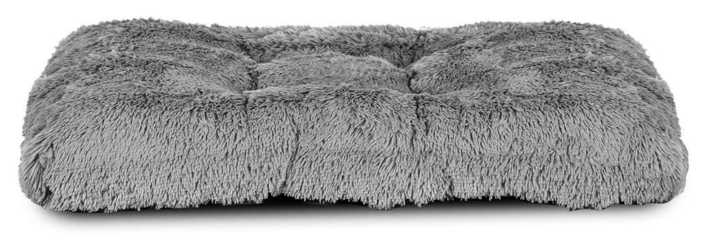 Лежанка для собаки SHAGGY, подушка HIGH SIDE Grey M-XL