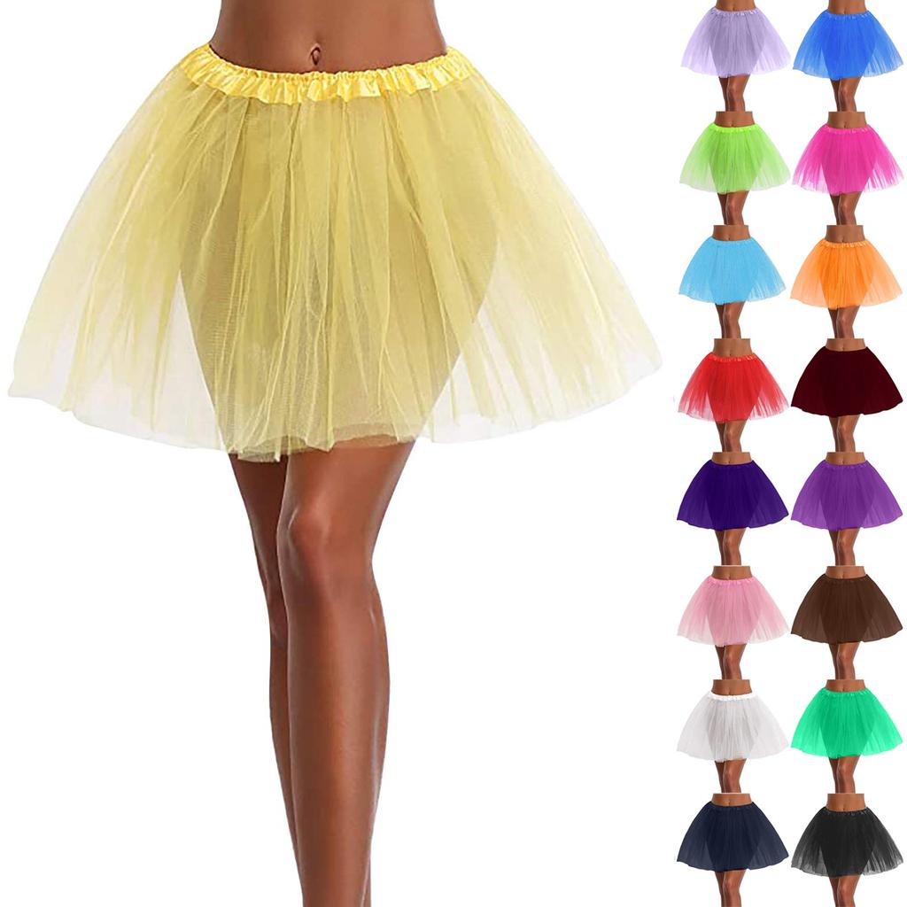 Women's Skirt Glitter Festival Outfit Party Dress Underskirt Dance Dress Prom Dress Evening Dress Ballet Skirt Cosplay Festive Skirt
