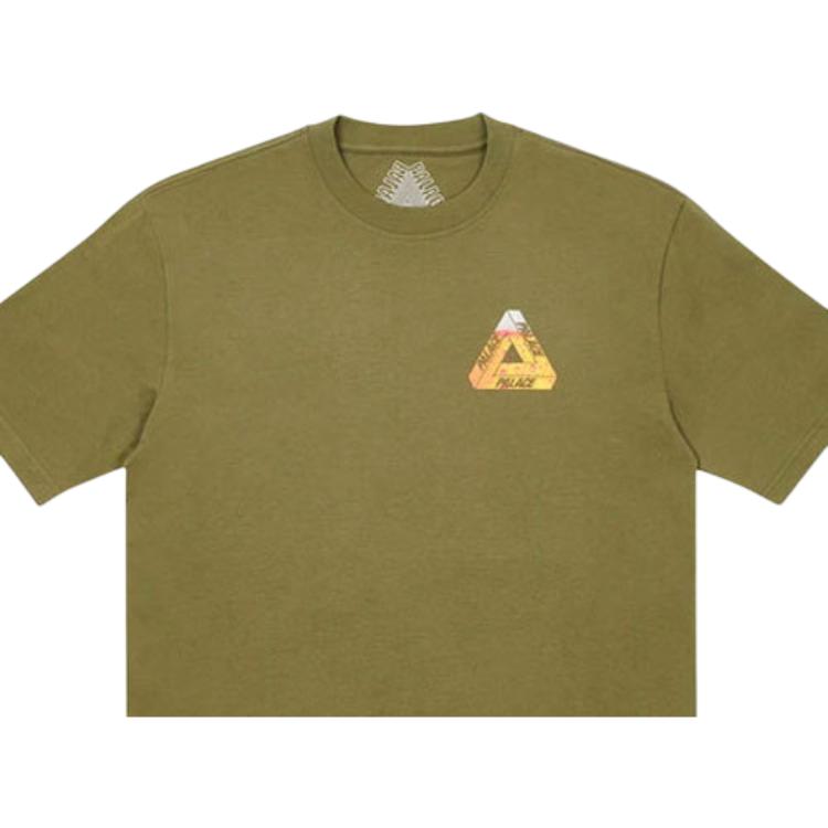 Palace Футболка Tri-Lager Оливковая Унисекс Топы Зеленая P19TS224