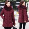 Women's Winter Jacket Women's Parkas Long Coat Fur Collar Hooded Jackets Overcoat Thick Warm Cotton Padded Coat Puffer Parka