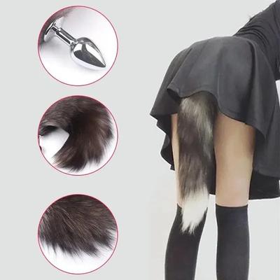 Анальная пробка Сексуальный Лисий Хвост Вагинальная пробка Дилдо Мастурбация Анальный вибратор Мужской Массажер простаты Женский мастурбатор Анальная мастурбация