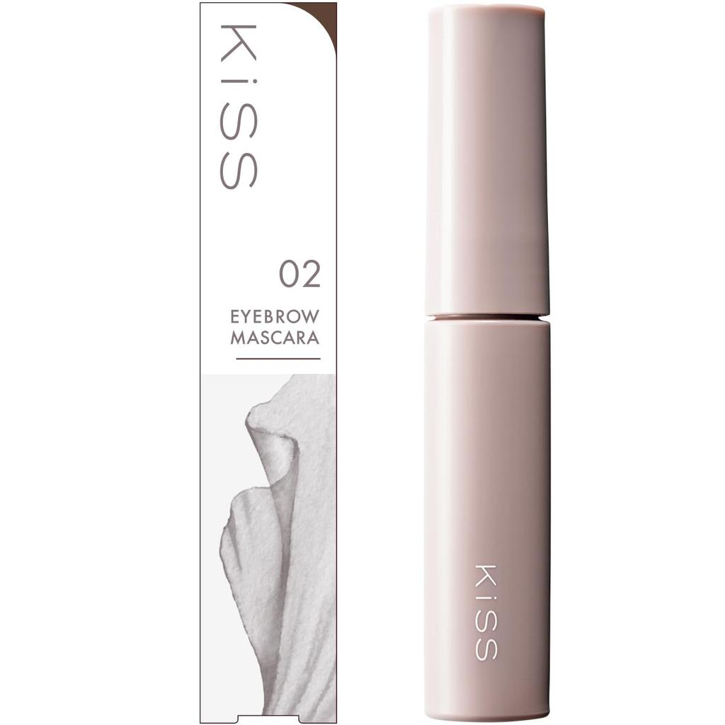 Kiss KiSS Стайлинговая тушь для бровей 02 Средне-коричневый 6г Мягкий цвет Тушь для бровей Легкая в использовании маленькая кисточка Мягкий воск