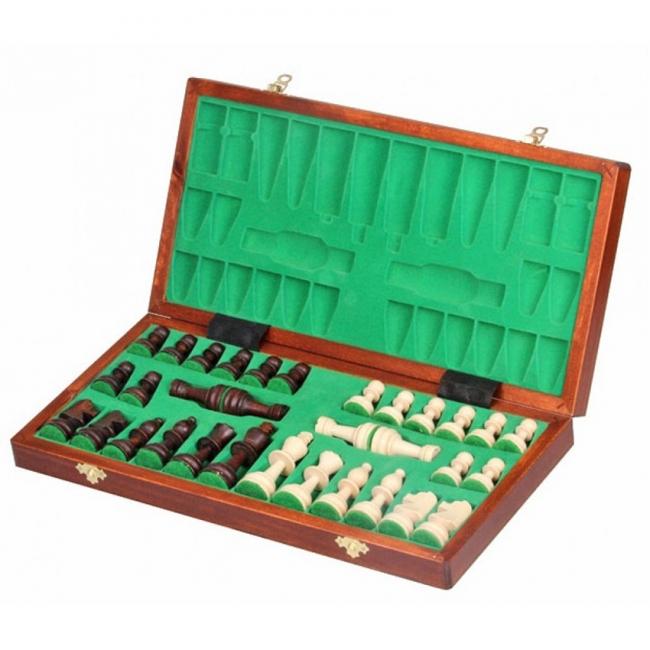 Деревянный шахматный набор Модель Турнир 40x40 см Сувенирные шахматы Уникальный шахматный набор Шахматы ручной работы 94