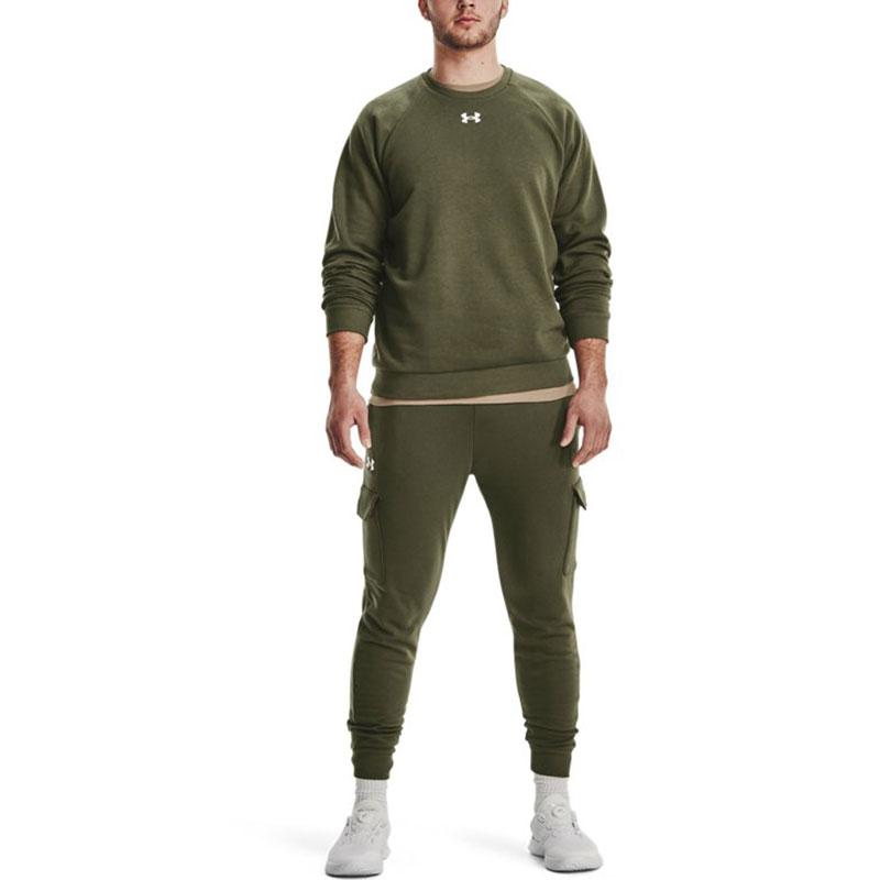 Under Armour Мужская толстовка Rival Зеленая 1379755-390