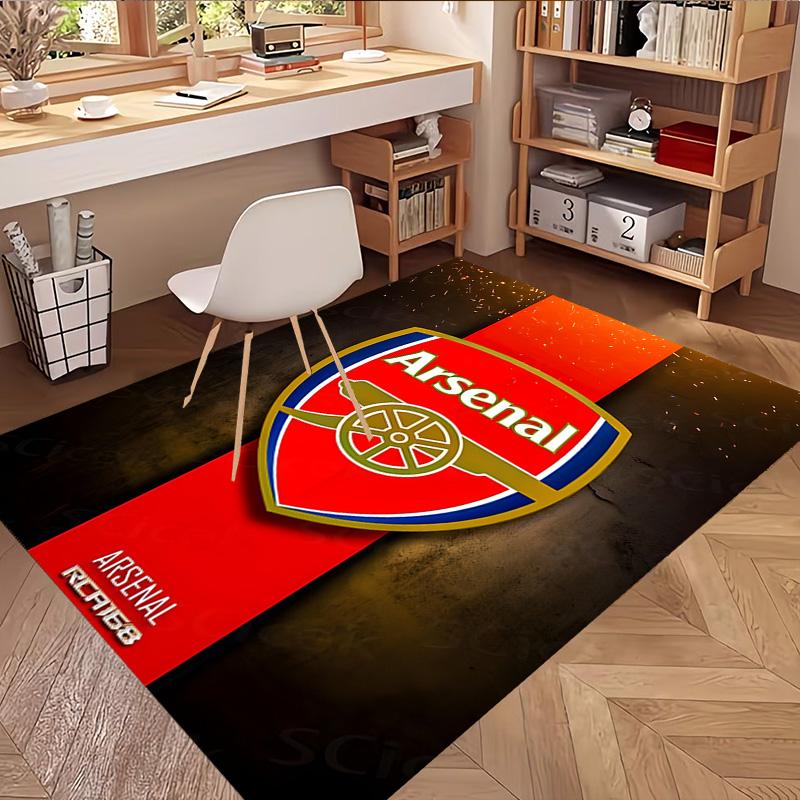 Arsenal F.C Print Rug, Washable Floor Carpet, For Entryway Dorm Laundry Room Office Study, Home Decor Birthday Christmas Gift