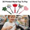 Креативная 3D-печатная палочка Tap to Pay, портативная, легкая, бесконтактная платежная рукавная обложка 35 см, милый держатель для кредитных карт, для ежедневного использования