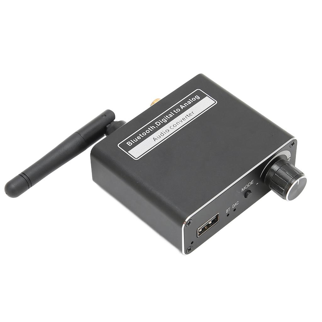 D18 3 In1 Audio Converter Bluetooth 5.0 Receiver HiFi Digital to Analog Audio Adapter with USB Port
