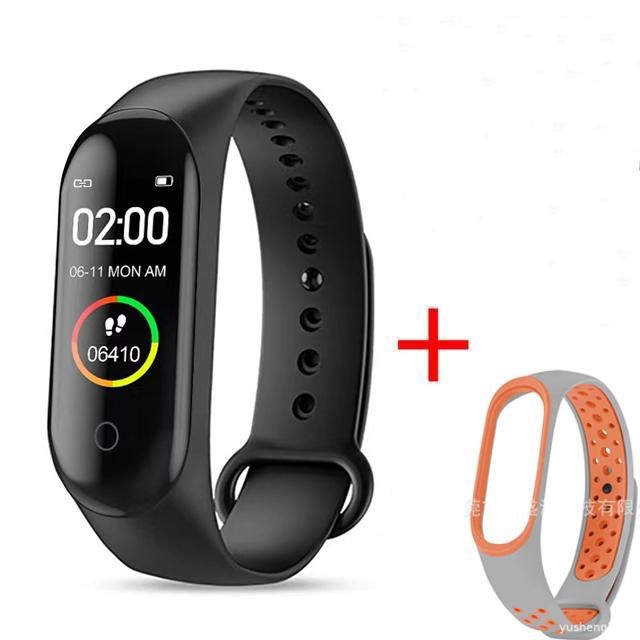 Водонепроницаемый M4 Смарт-часы Браслет Монитор артериального давления и сердечного ритма Смарт-браслет Фитнес-трекер Браслет для Android IOS